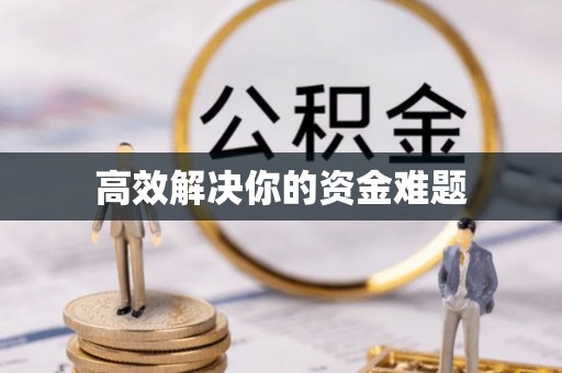 黄大仙高效解决你的资金难题